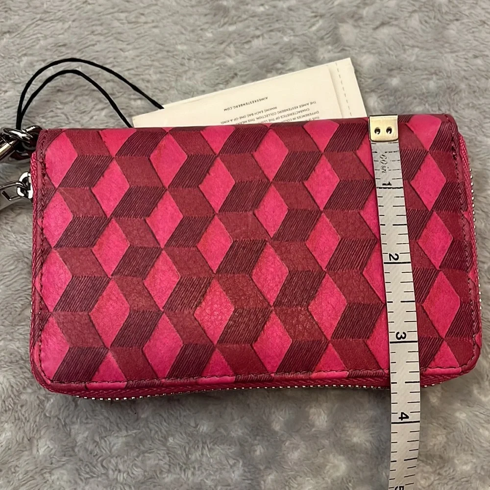 Aimee Kestenberg Two Tone Pink Wristlet New with Tags